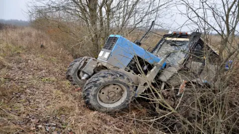 Getty Images Tractor crashed