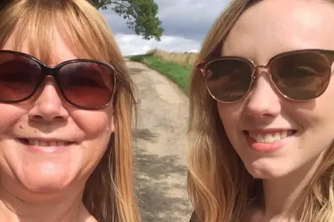 Family handout Carole Fowkes and daughter Alexandra Wilshaw