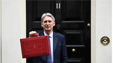 Getty Images Philip Hammond ahead of delivering his 2017 Budget