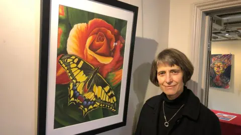 BBC Larry Swearingen painting and Susan van de Ven