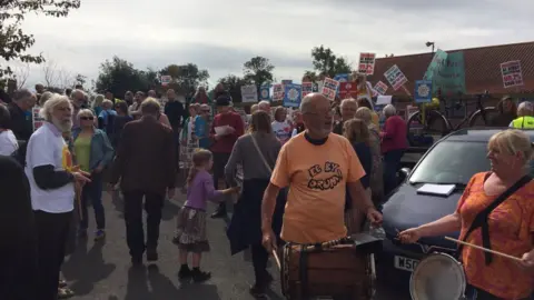 BBC Fracking protests