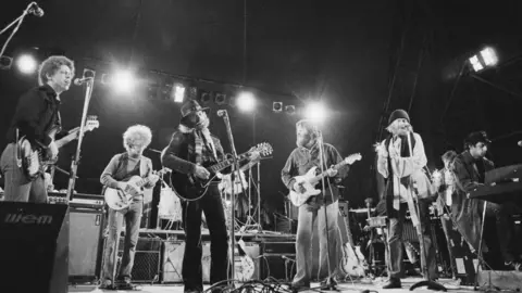 Getty Images Beach Boys on the stage at Bardney