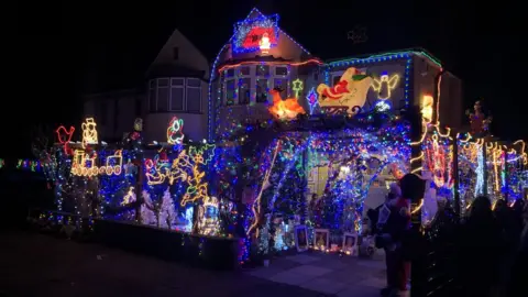 BBC Mr Christmas' display