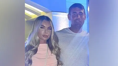 PA Media Ashley Dale with her father Steven Dunne