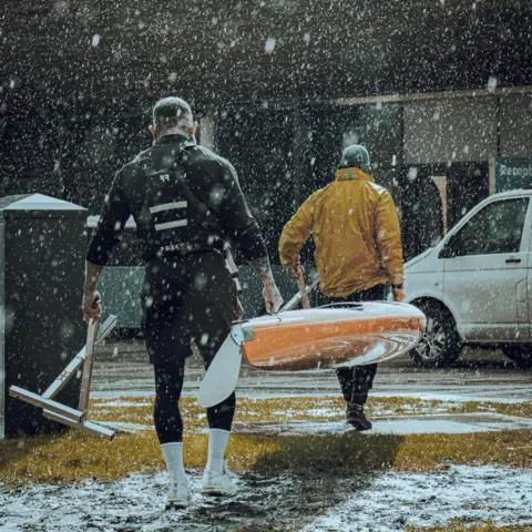 Ashley Cain Ashley Cain training for the Yukon 1000 challenge