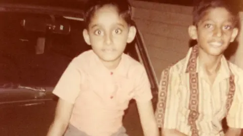 Sundar Pichai Sundar Pichai with his brother, growing up in Chennai, India