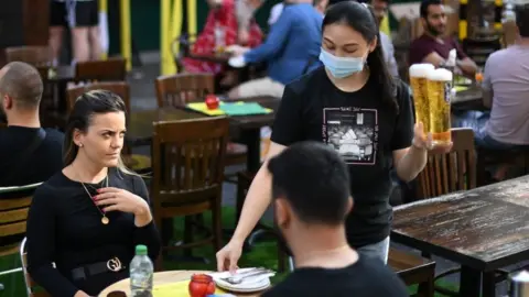 Getty Images Diners in Soho, London