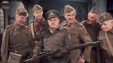 The Dad's Army cast in the 1975 Christmas Special