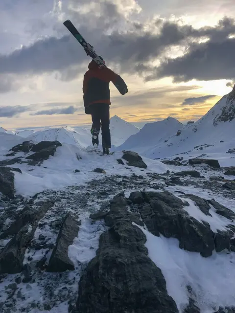 Guy Horne Walking on rocky terrain