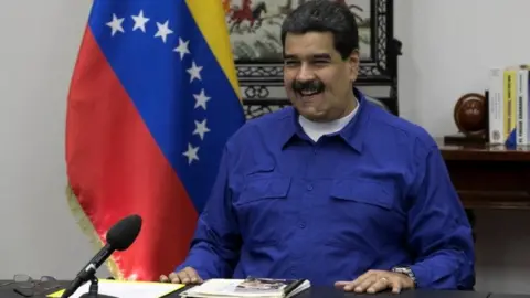 Reuters Venezuela's President Nicolas Maduro speaks during a meeting with ministers at Miraflores Palace in Caracas, Venezuela September 12, 2017.