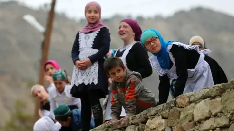 Getty Images Children at a school in rural Dagestan