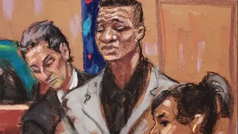 Reuters Majors in a court sketch