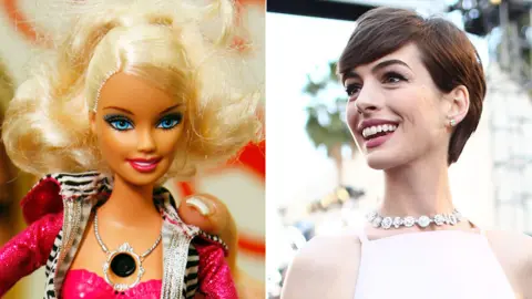 Getty Images Barbie and Anne Hathaway