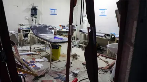 AFP Hospital room damaged in a reported air strike in the town of Ariha, Idlib province (30 January 2020)