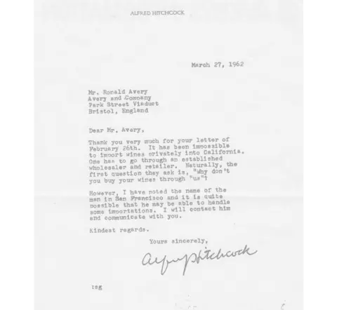 Avery's Alfred Hitchcock letter