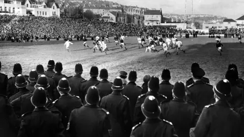 Swansea RFC Police watching the game