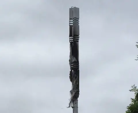 Shelley Atkins Damaged 5G mast