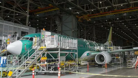 Getty Images Boeing plane at Factory