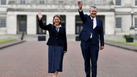 Reuters Paula Bradley and Edwin Poots