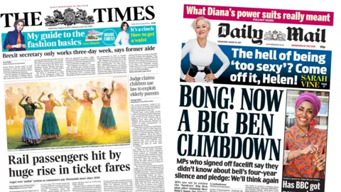 Times/Mail front pages