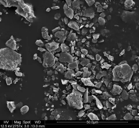 University of Nottingham Electron microscopy image of the particles that made sky red