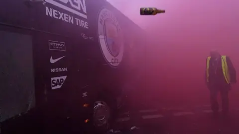 Getty Images Manchester City bus