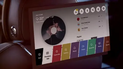 LG Concept user interface for WebOS Auto