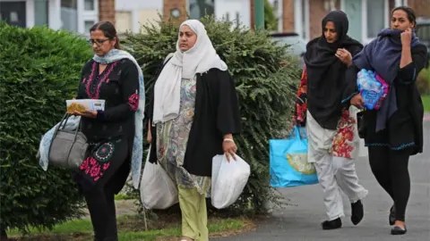 PA People with food on Northdown Road, Solihull