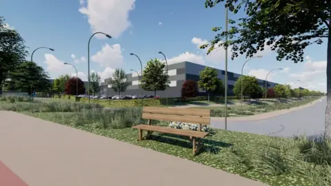 IM Properties Thrapston Business Park CGI