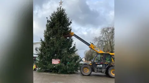 Haverhill Town Council Wonky Christmas tree