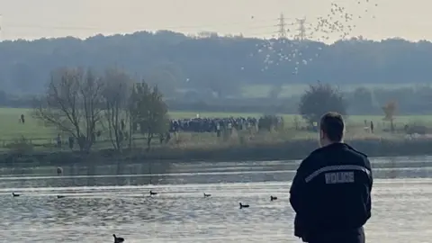 BBC People releasing balloons