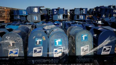 Reuters Mail boxes piled in storage in Connecticut