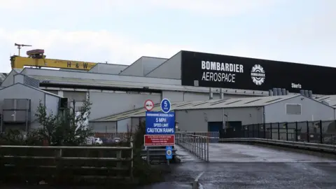 PA Bombardier's Belfast factory