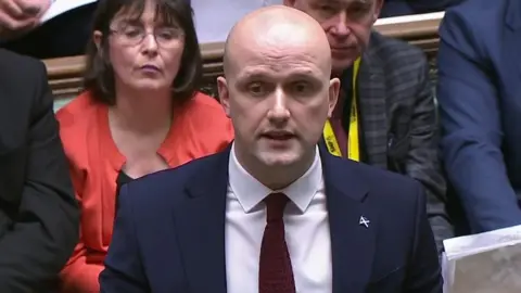 PA Media SNP Westminster leader Stephen Flynn speaks in the House of Commons