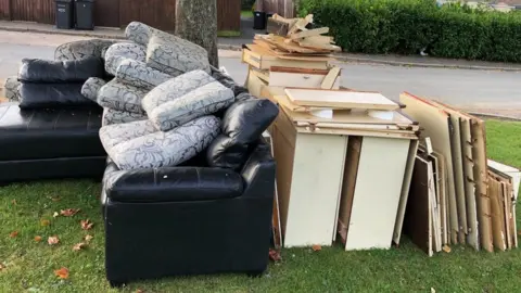 Huntingdonshire District Council Dumped rubbish