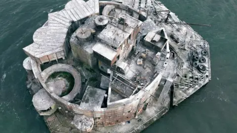Savills Aerial view of Bull Sands Fort