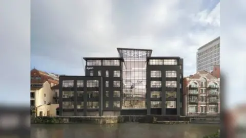 Artist's rendering of a Dyson's planned Bristol tech hub