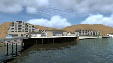 Ameco Artist impression of proposed Mumbles Pier redevelopment