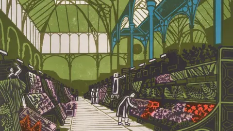 The Edward Bawden Estate The Floral Hall, Covent Garden 1967