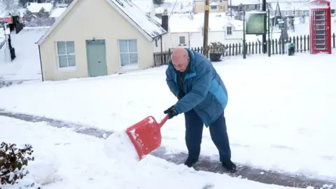 snow in Leadhills, South Lanarkshire