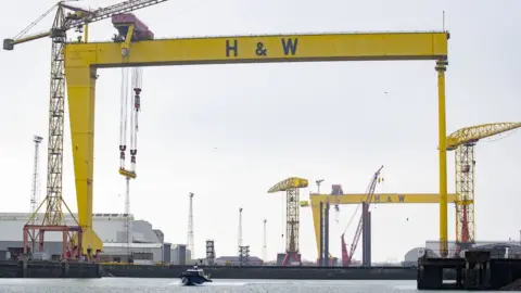 PA Media Harland and Wolff cranes