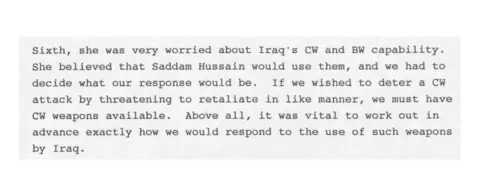 National Archives Excerpt of National Archives document