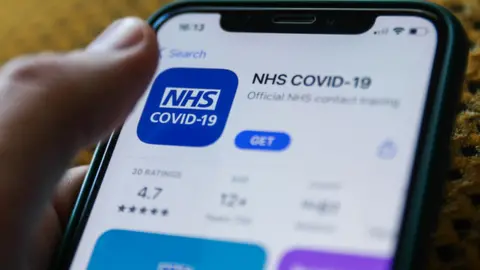 Getty Images The NHS Covid-19 app