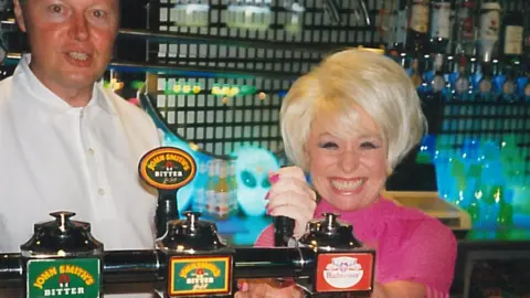 Rollerworld Barbara Windsor at Rollerworld