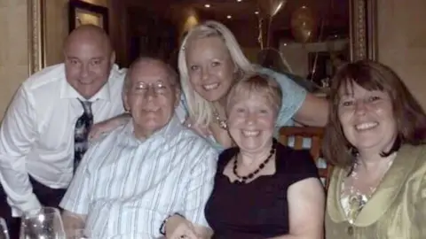 Family handout Mavis and Dennis Eccleston pictured with their children (L-R) Kevin, Joy and Lynne