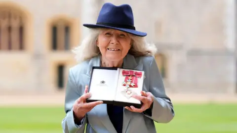 Dame Jilly Cooper at Windsor Castle