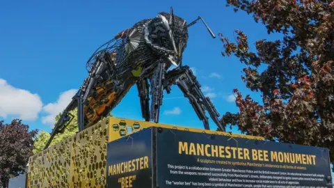 Derbyshire Police Manchester Anti-Violence Bee Monument