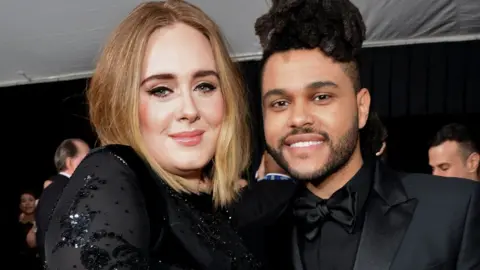 Getty Images Adele and The Weeknd