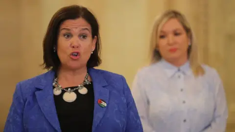 PA Media Mary Lou McDonald and Michelle O'Neill