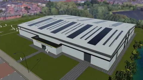 Northampton Saints Artist's impression of new Northampton Saints indoor centre